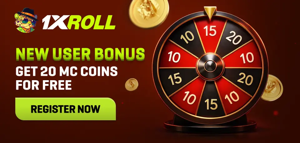 1xRoll New User Bonus Banner